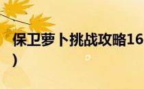 保卫萝卜挑战攻略16(保卫萝卜挑战攻略10关)