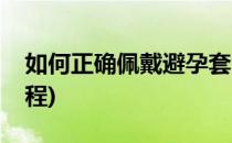 如何正确佩戴避孕套(如何正确佩戴避孕套教程)
