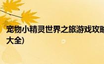 宠物小精灵世界之旅游戏攻略(宠物小精灵世界之旅游戏攻略大全)