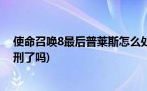 使命召唤8最后普莱斯怎么处理(使命召唤8最后普莱斯被绞刑了吗)