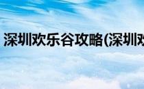 深圳欢乐谷攻略(深圳欢乐谷攻略及好玩项目)