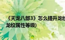 《天龙八部3》怎么提升龙纹属性(《天龙八部3》怎么提升龙纹属性等级)