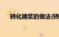 转化糖浆的做法(转化糖浆的做法视频)