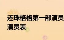 还珠格格第一部演员表介绍 还珠格格第一部演员表