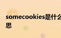 somecookies是什么意思 cookies是什么意思