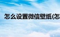 怎么设置微信壁纸(怎么设置微信壁纸透明)