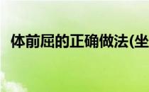 体前屈的正确做法(坐位体前屈的正确做法)