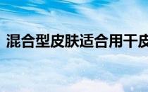 混合型皮肤适合用干皮还是油皮 混合型皮肤