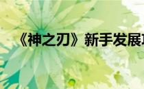 《神之刃》新手发展攻略 冲新区排名技巧