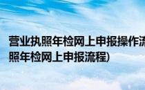 营业执照年检网上申报操作流程以山东为例(山东工商营业执照年检网上申报流程)