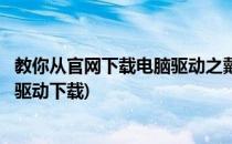 教你从官网下载电脑驱动之戴尔电脑篇(戴尔笔记本电脑官网驱动下载)