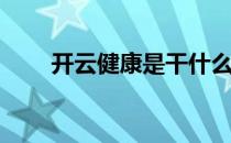 开云健康是干什么的(开云健康股东)