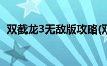 双截龙3无敌版攻略(双截龙3无限命手机版)