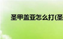 圣甲盖亚怎么打(圣甲盖亚怎么打谱尼)