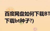 百度网盘如何下载BT种子资源(百度网盘如何下载bt种子?)