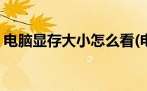电脑显存大小怎么看(电脑显存大小怎么看啊)