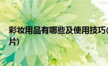 彩妆用品有哪些及使用技巧(彩妆用品有哪些?及使用技巧图片)