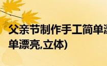父亲节制作手工简单漂亮3(父亲节制作手工简单漂亮,立体)