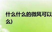 什么什么的微风可以怎么填(微风后面能填什么)