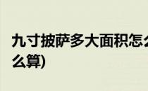 九寸披萨多大面积怎么算(9寸披萨多大面积怎么算)