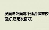 发面与死面哪个适合做煎饺——发面水煎饺(生煎饺子用死面好,还是发面好)