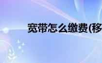 宽带怎么缴费(移动宽带怎么缴费)