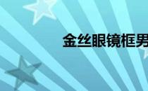 金丝眼镜框男（金丝眼镜）