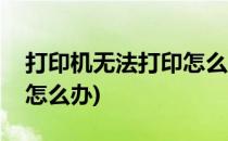 打印机无法打印怎么办(收银打印机无法打印怎么办)