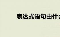 表达式语句由什么组成（表达式）