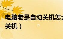 电脑老是自动关机怎么回事啊（电脑老是自动关机）