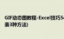 GIF动态图教程-Excel技巧54-常规操作(实例)(excel动态图表3种方法)