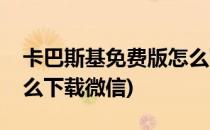 卡巴斯基免费版怎么下载(卡巴斯基免费版怎么下载微信)