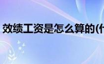 效绩工资是怎么算的(什么叫绩效工资怎么算)