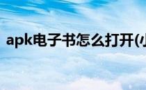 apk电子书怎么打开(小说apk文件怎么打开)