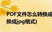 PDF文件怎么转换成HTML(pdf文件怎么转换成jpg格式)
