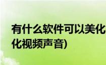 有什么软件可以美化视频(有什么软件可以美化视频声音)