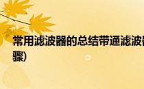 常用滤波器的总结带通滤波器 图文教程(带通滤波器设计步骤)