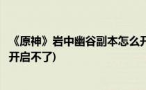 《原神》岩中幽谷副本怎么开启(《原神》岩中幽谷副本怎么开启不了)