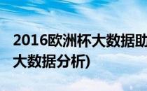 2016欧洲杯大数据助你预测比赛结果(欧洲杯大数据分析)