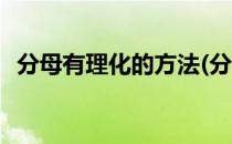 分母有理化的方法(分子分母有理化的方法)