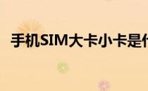 手机SIM大卡小卡是什么意思(sim卡 小卡)