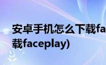 安卓手机怎么下载faceapp(安卓手机怎么下载faceplay)