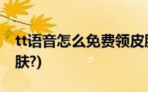 tt语音怎么免费领皮肤(TT语音怎样免费领皮肤?)