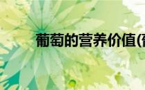 葡萄的营养价值(葡萄的营养价值?)