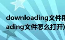 downloading文件用什么软件打开(downloading文件怎么打开)