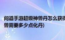 问道手游超级神兽丹怎么获得神兽丹有什么作用(问道手游神兽需要多少点化丹)