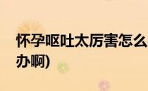 怀孕呕吐太厉害怎么办(怀孕呕吐太厉害怎么办啊)