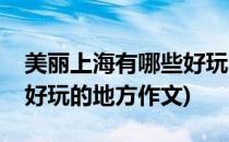 美丽上海有哪些好玩的地方(美丽上海有哪些好玩的地方作文)