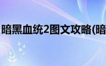暗黑血统2图文攻略(暗黑血统2图文攻略游民)