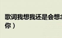 歌词我想我还是会想念你（我想我还是会想念你）